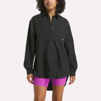 Camisa con botones estilo estudio para mujer