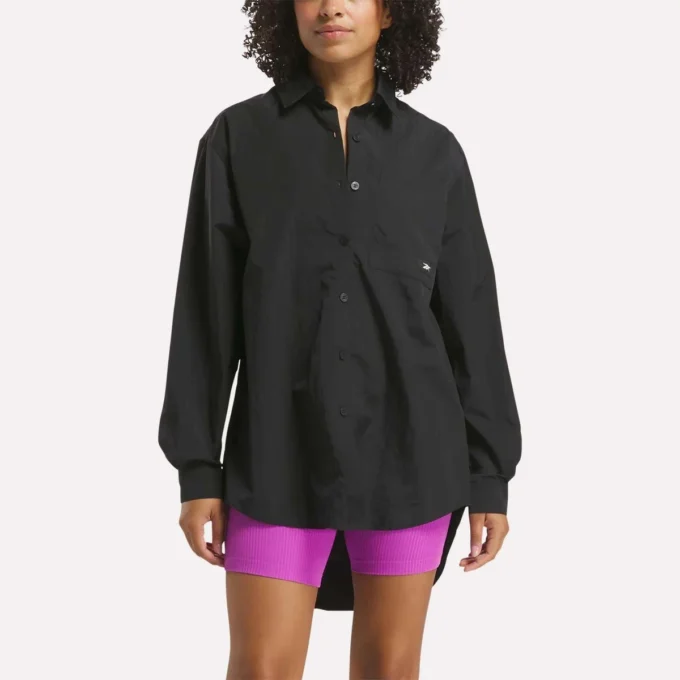 Camisa con botones estilo estudio para mujer