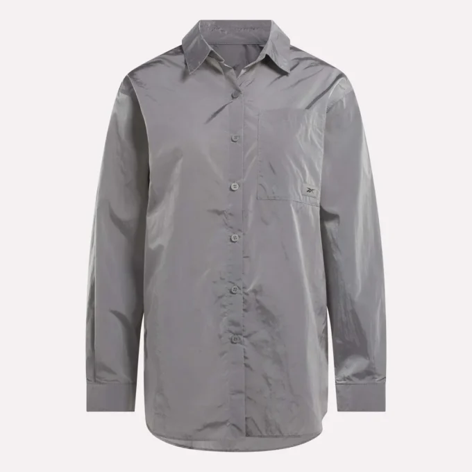 Camisa con botones estilo estudio para mujer