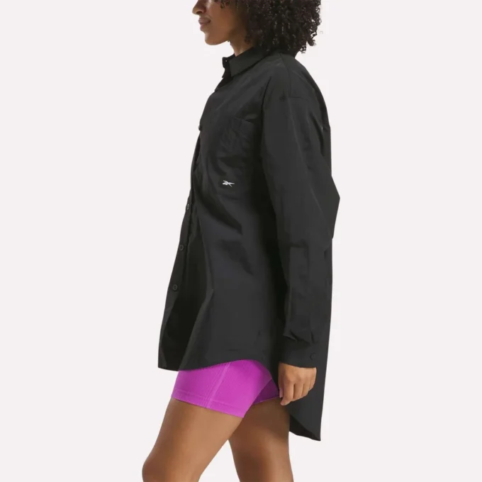 Camisa con botones estilo estudio para mujer