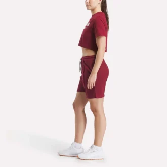 Camiseta corta de manga corta con logo bicolor para mujer