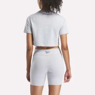 Camiseta corta de manga corta con logo bicolor para mujer