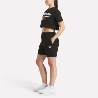 Camiseta corta de manga corta con logo bicolor para mujer