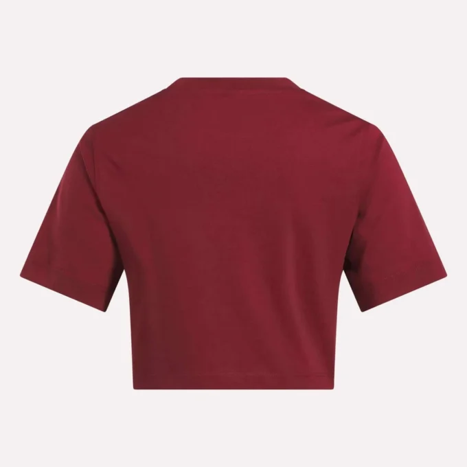 Camiseta corta de manga corta con logo bicolor para mujer Camiseta corta de manga corta con logo bicolor para mujer