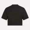 Camiseta corta de manga corta con logo bicolor para mujer Camiseta corta de manga corta con logo bicolor para mujer