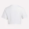 Camiseta corta de manga corta con logo bicolor para mujer Camiseta corta de manga corta con logo bicolor para mujer