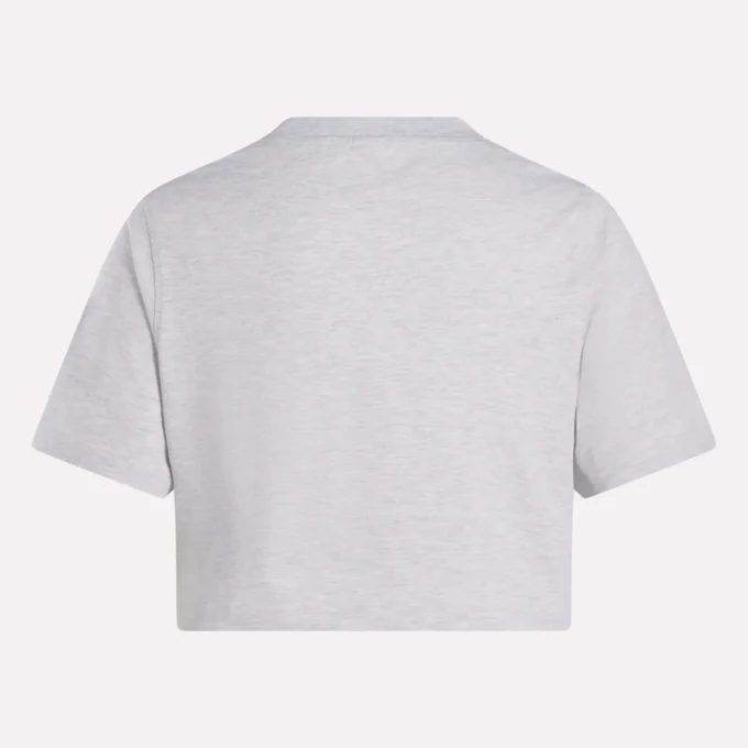 Camiseta corta de manga corta con logo bicolor para mujer Camiseta corta de manga corta con logo bicolor para mujer