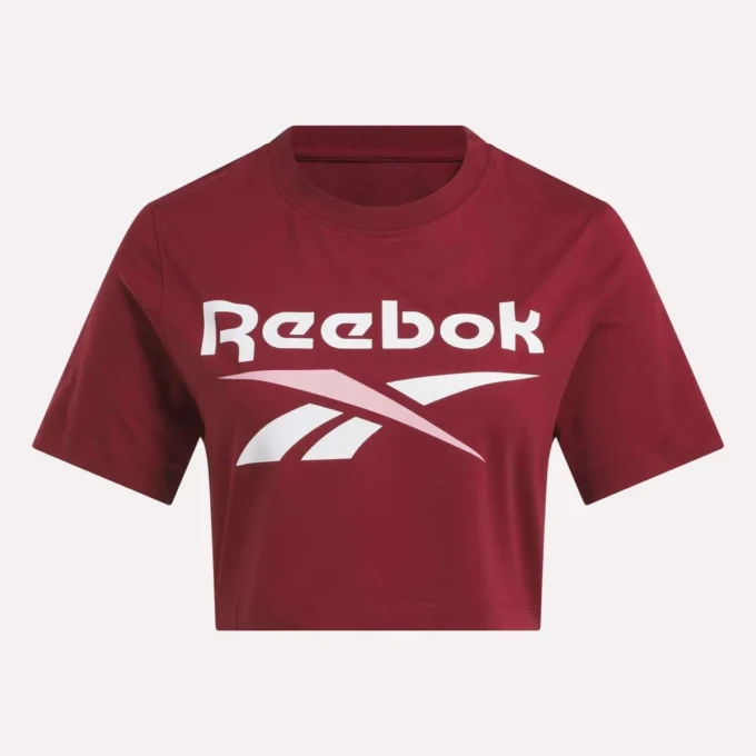Camiseta corta de manga corta con logo bicolor para mujer Camiseta corta de manga corta con logo bicolor para mujer