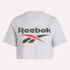 Camiseta corta de manga corta con logo bicolor para mujer Camiseta corta de manga corta con logo bicolor para mujer