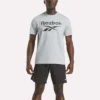 Camiseta de manga corta con cuello redondo y logo grande para hombre Camiseta de manga corta con cuello redondo y logo grande para hombre