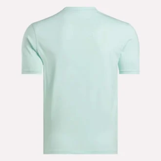 Camiseta de manga corta con cuello redondo y logo grande para hombre