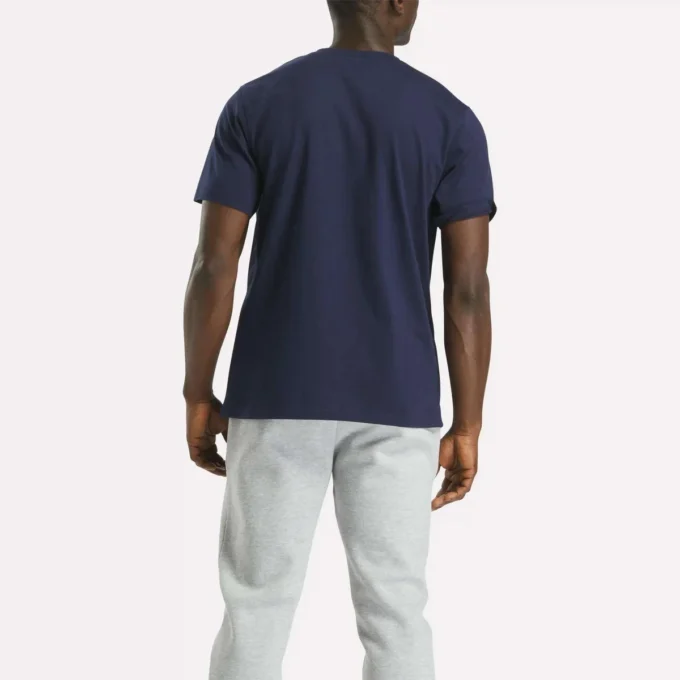 Camiseta de manga corta con cuello redondo y logo grande para hombre Camiseta de manga corta con cuello redondo y logo grande para hombre