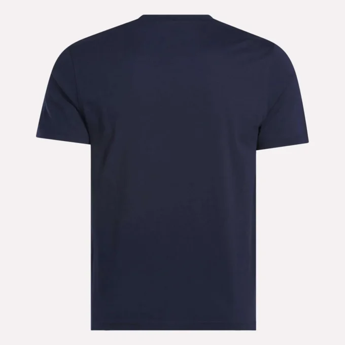 Camiseta de manga corta con cuello redondo y logo grande para hombre Camiseta de manga corta con cuello redondo y logo grande para hombre