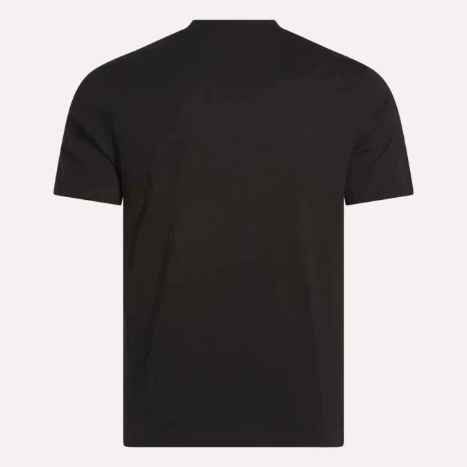 Camiseta de manga corta con cuello redondo y logo grande para hombre Camiseta de manga corta con cuello redondo y logo grande para hombre