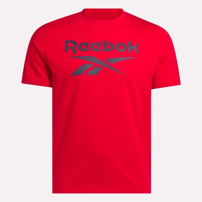 Camiseta de manga corta con cuello redondo y logo grande para hombre Camiseta de manga corta con cuello redondo y logo grande para hombre