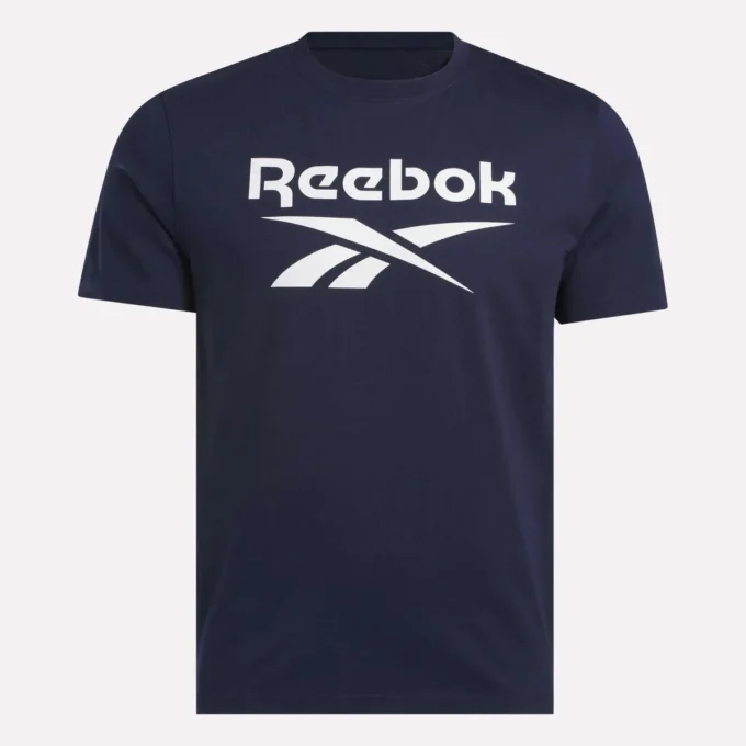 Camiseta de manga corta con cuello redondo y logo grande para hombre Camiseta de manga corta con cuello redondo y logo grande para hombre