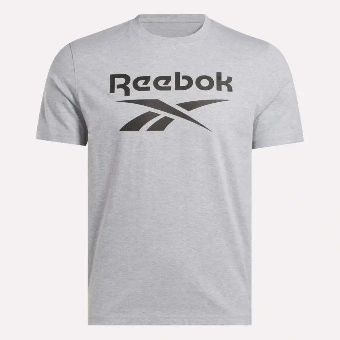 Camiseta de manga corta con cuello redondo y logo grande para hombre Camiseta de manga corta con cuello redondo y logo grande para hombre