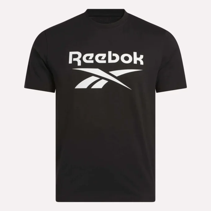 Camiseta de manga corta con cuello redondo y logo grande para hombre Camiseta de manga corta con cuello redondo y logo grande para hombre