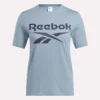 Camiseta de manga corta con cuello redondo y logotipo grande para mujer Camiseta de manga corta con cuello redondo y logotipo grande para mujer