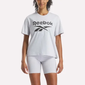 Camiseta de manga corta oversize con logo grande para mujer