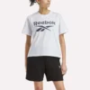 Camiseta de manga corta oversize con logo grande para mujer Camiseta de manga corta oversize con logo grande para mujer