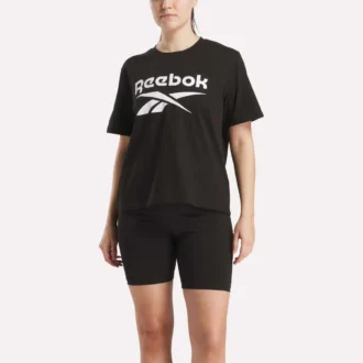 Camiseta de manga corta oversize con logo grande para mujer