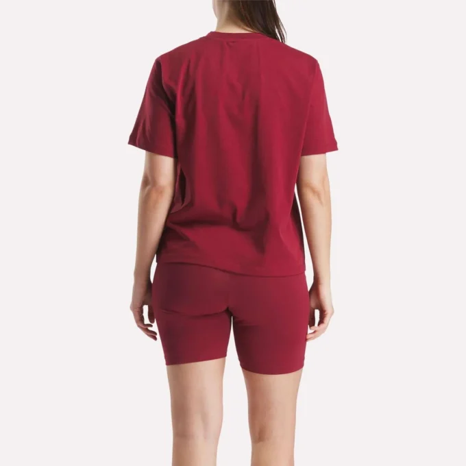 Camiseta de manga corta oversize con logo grande para mujer