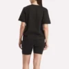 Camiseta de manga corta oversize con logo grande para mujer