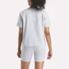 Camiseta de manga corta oversize con logo grande para mujer