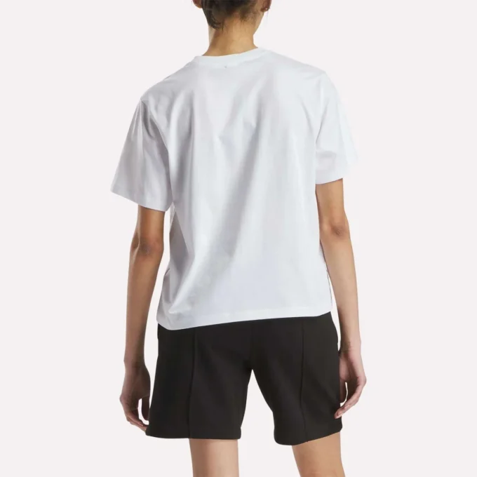 Camiseta de manga corta oversize con logo grande para mujer Camiseta de manga corta oversize con logo grande para mujer