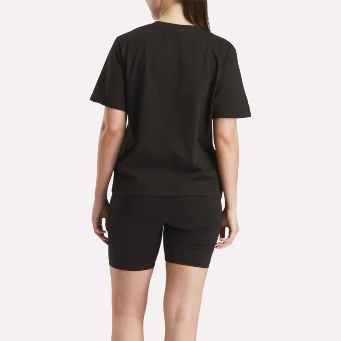 Camiseta de manga corta oversize con logo grande para mujer