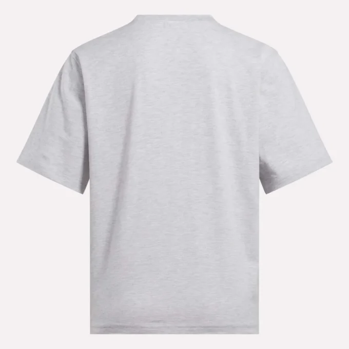 Camiseta de manga corta oversize con logo grande para mujer