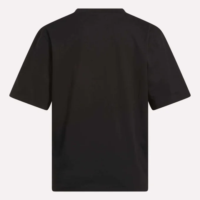 Camiseta de manga corta oversize con logo grande para mujer