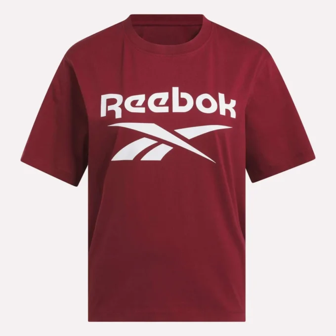 Camiseta de manga corta oversize con logo grande para mujer