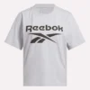 Camiseta de manga corta oversize con logo grande para mujer