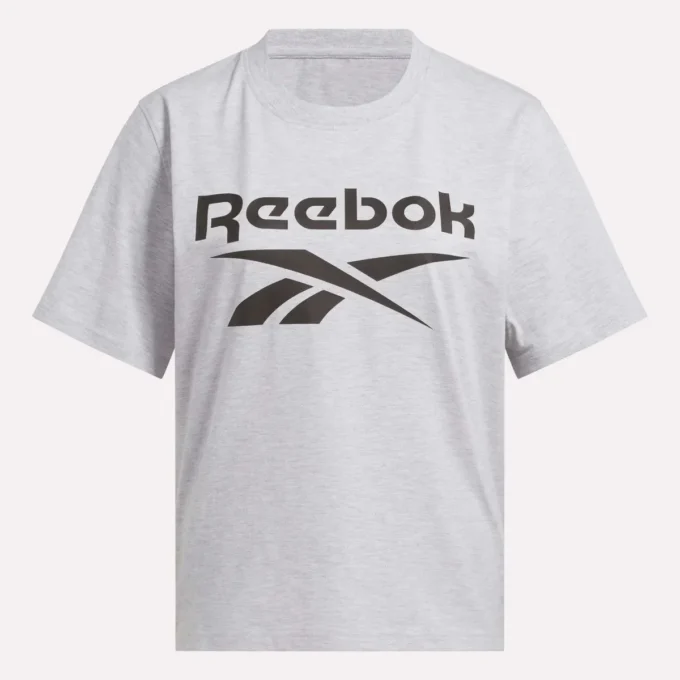 Camiseta de manga corta oversize con logo grande para mujer