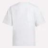 Camiseta de manga corta oversize con logo grande para mujer Camiseta de manga corta oversize con logo grande para mujer