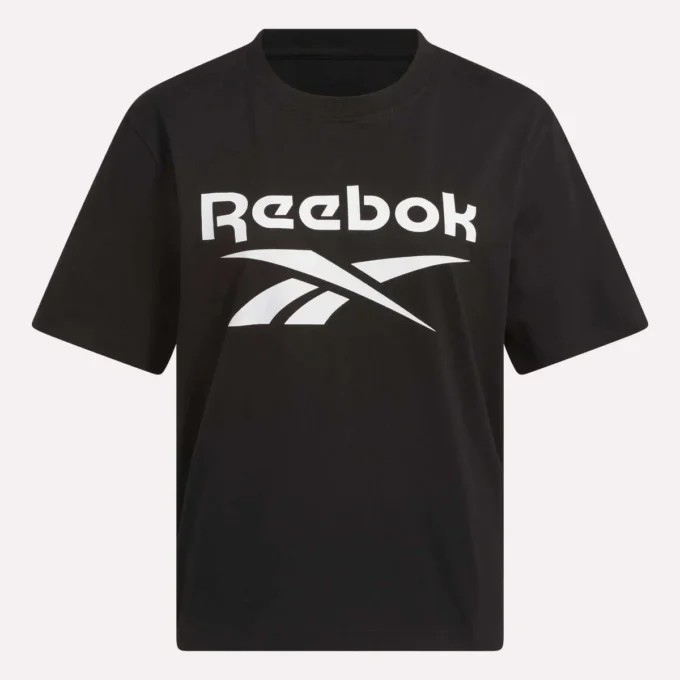 Camiseta de manga corta oversize con logo grande para mujer