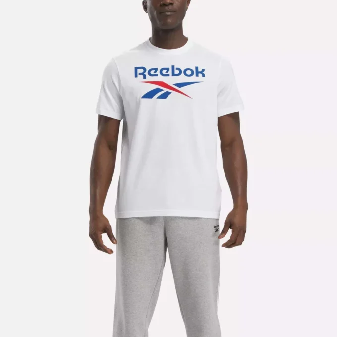 Camiseta Reebok Identity Big Stacked Logo para hombre Camiseta Reebok Identity Big Stacked Logo para hombre