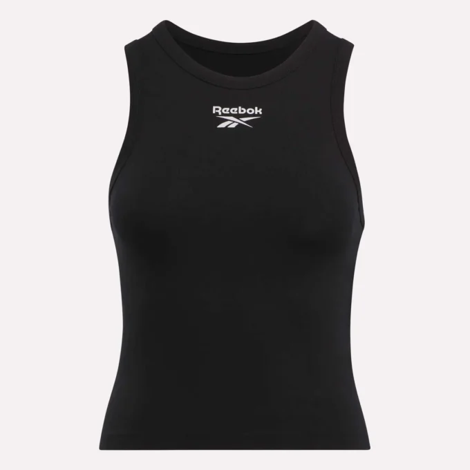 Camiseta sin mangas de canalé para mujer Camiseta sin mangas de canalé para mujer