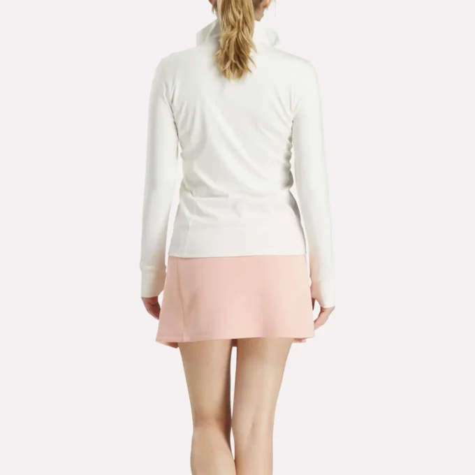 Chaqueta de golf con cremallera completa y costuras de alto rendimiento para mujer Chaqueta de golf con cremallera completa y costuras de alto rendimiento para mujer