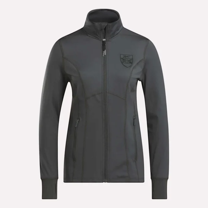 Chaqueta de golf con cremallera completa y costuras de alto rendimiento para mujer Chaqueta de golf con cremallera completa y costuras de alto rendimiento para mujer