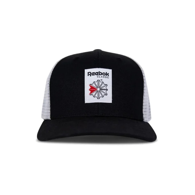 Gorra Trucker con parche tejido Vector Gorra Trucker con parche tejido Vector