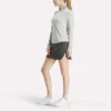 Jersey de golf de manga larga con cremallera de 1/4 y tejido jacquard Vector para mujer Jersey de golf de manga larga con cremallera de 1/4 y tejido jacquard Vector para mujer