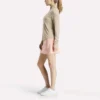 Jersey de golf de manga larga con cremallera de 1/4 y tejido jacquard Vector para mujer Jersey de golf de manga larga con cremallera de 1/4 y tejido jacquard Vector para mujer