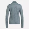 Jersey de golf de manga larga con cremallera de 1/4 y tejido jacquard Vector para mujer Jersey de golf de manga larga con cremallera de 1/4 y tejido jacquard Vector para mujer