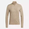 Jersey de golf de manga larga con cremallera de 1/4 y tejido jacquard Vector para mujer Jersey de golf de manga larga con cremallera de 1/4 y tejido jacquard Vector para mujer