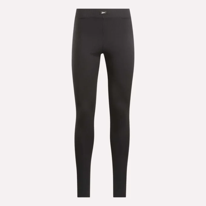 Leggings de canalé con estribos para mujer Leggings de canalé con estribos para mujer