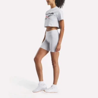 Pantalones cortos de ciclismo con logo pequeño para mujer
