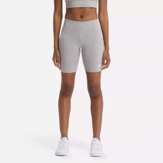Pantalones cortos de ciclismo Reebok Identity Small Logo Cotton para mujer, 18 cm